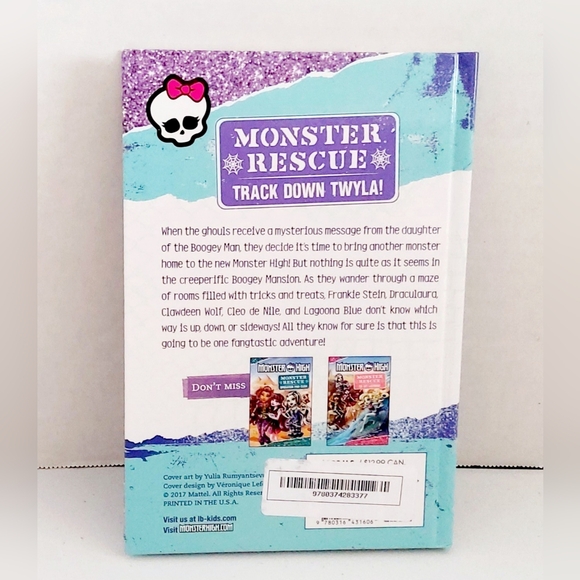 Monster High Rescue "Track Down TWYLA" Misty Von spooks hardcover (New) - Picture 2 of 6